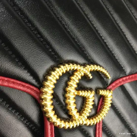 First bag ru small Gucci handle GG Marmont bag top 0525